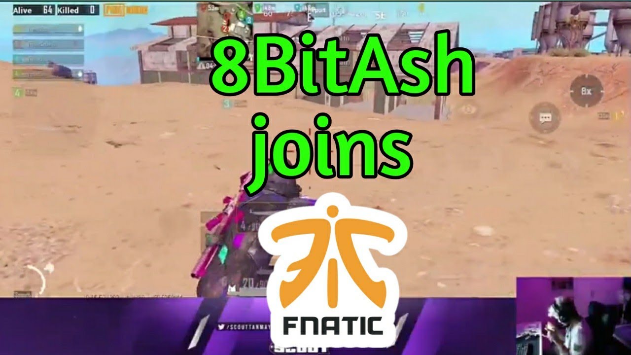 8bitAsh joins Fnatic | First clutch of FnaticAsh in scrims | Fnatic pubg