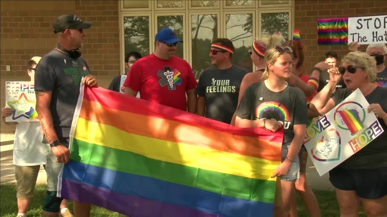 Bluffton school board drafts classroom policy   in regards to a Pride flag display