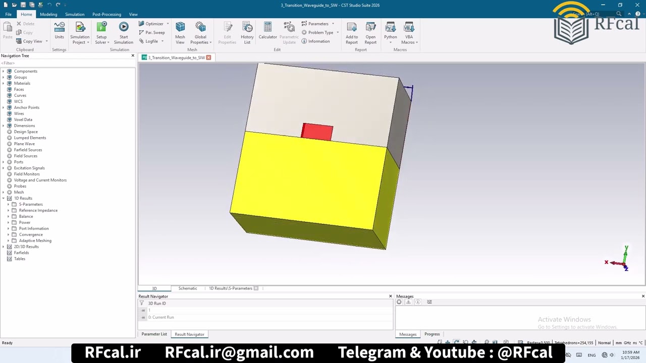Transition Waveguide to SIW number3