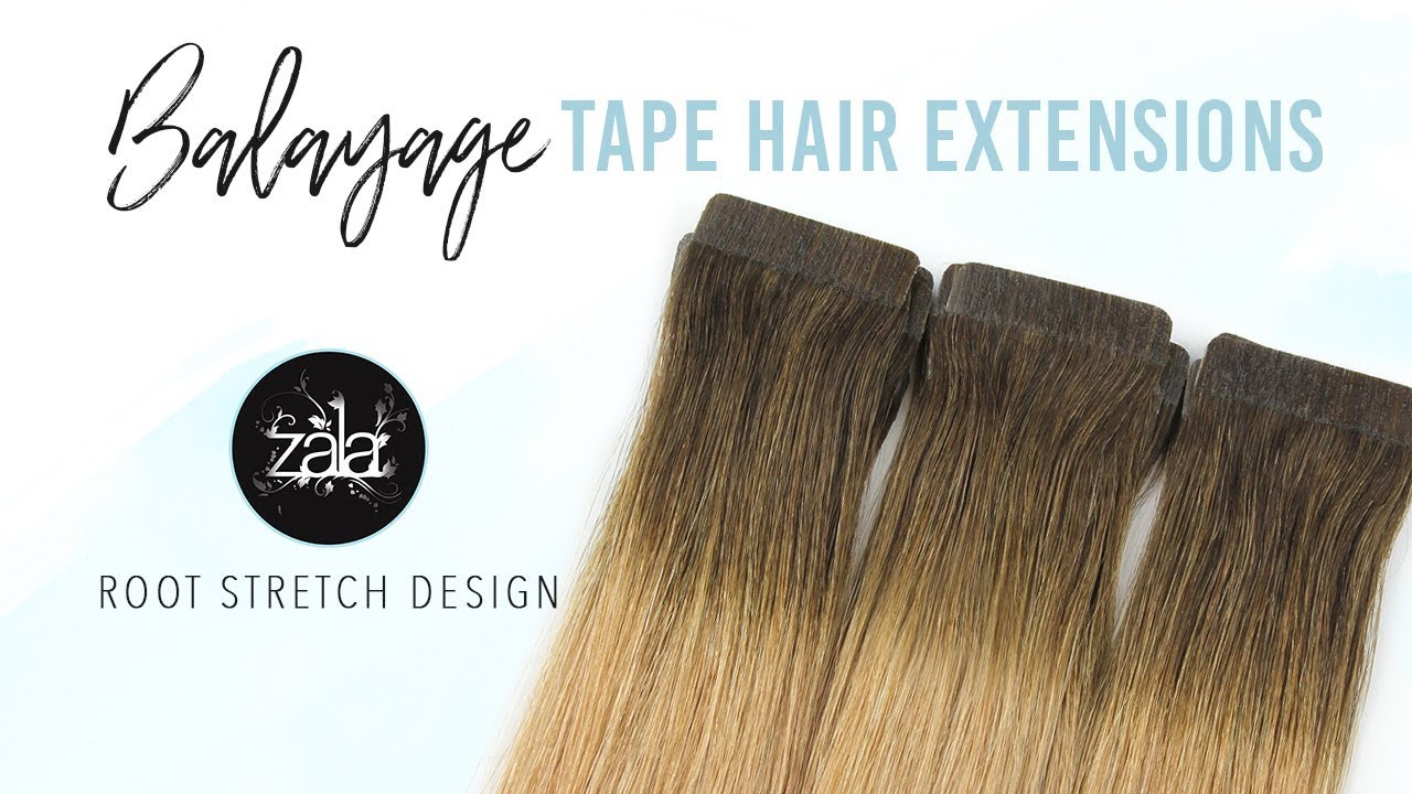 NEW Balayage Tape Hair Extensions - Root Stretch Design | ZALA Hair Extensions