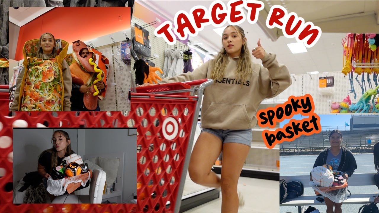 COMING SHOPPING WITH ME TO MAKE A SPOOKY BASKET