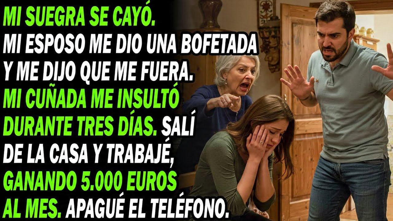 Esposo Me Abofeteó Y Expulsó Por Su Madre; Gané 5000 €Mes, Volvieron. Actué Y Los Humillé