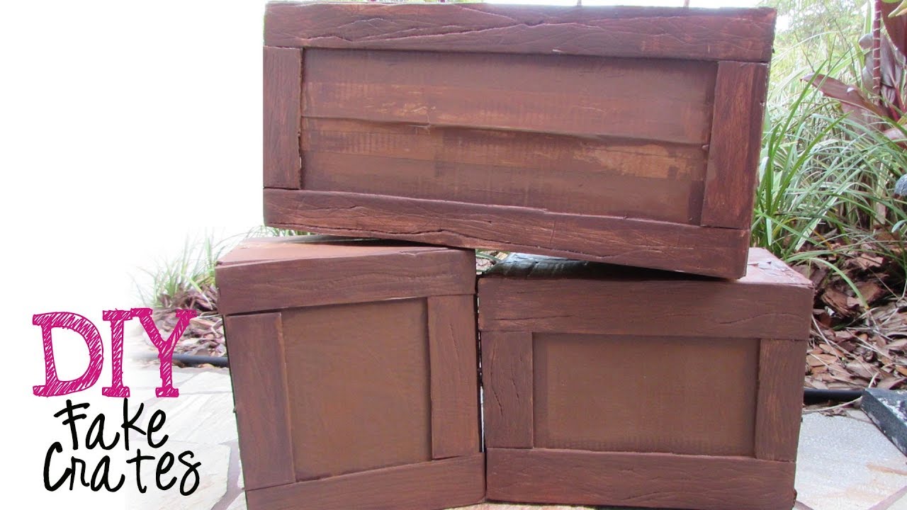 DIY Fake Crate - Party Decoration - Pirate Theme - Stage & photo prop