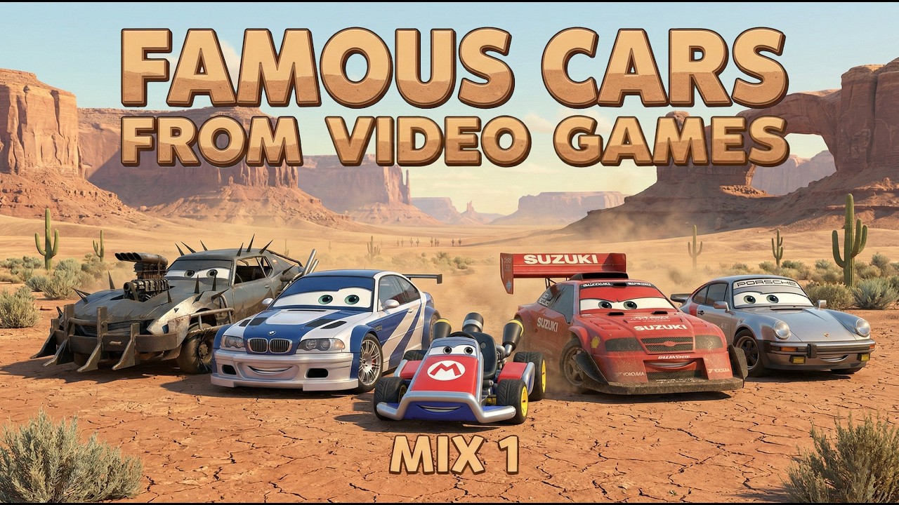 Famous Cars from Video Games Mix 1