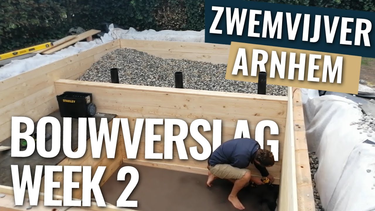 Houten constructie klaar! | Bouwverslag zwemvijver Arnhem week 2