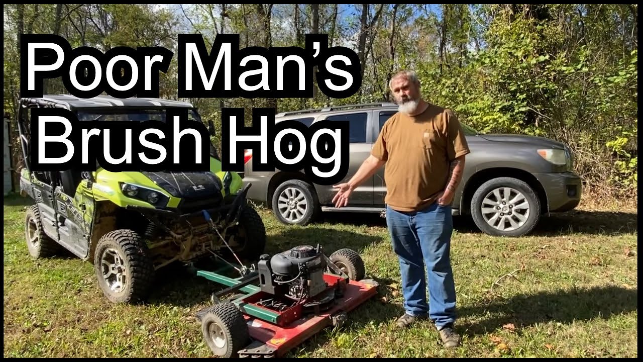 DIY Poor Man’s Brush Hog! Converting a Pull-Behind Mower for My Side x Side
