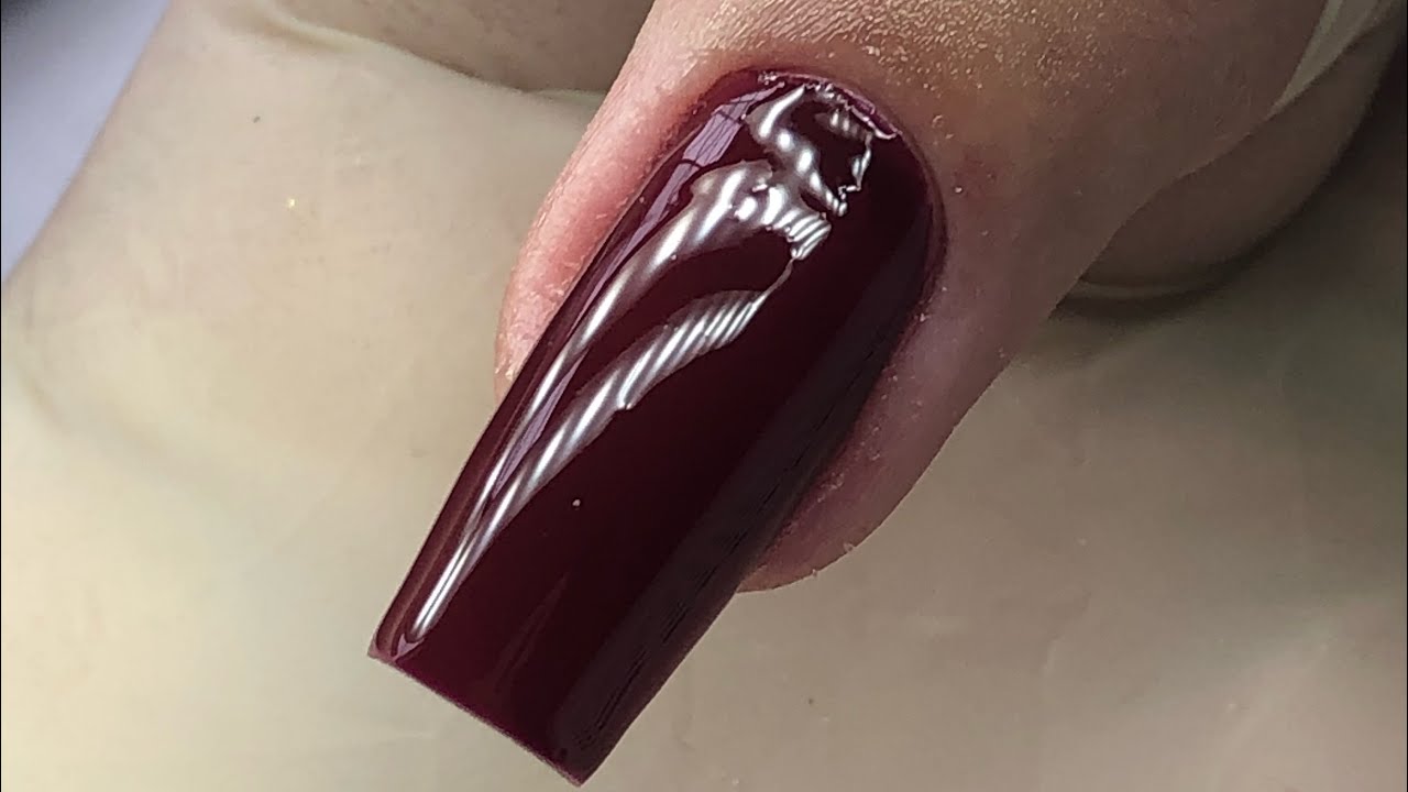 Ensinando alongamento no Molde F1 com bônus de esmaltação em gel.