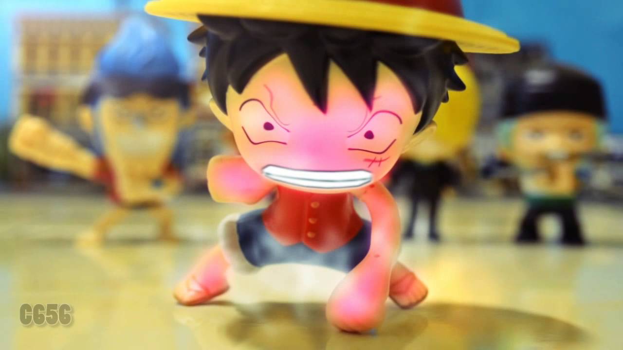 One Piece VS Dragon Ball stop motion - Luffy VS Cell 魯夫VS塞魯