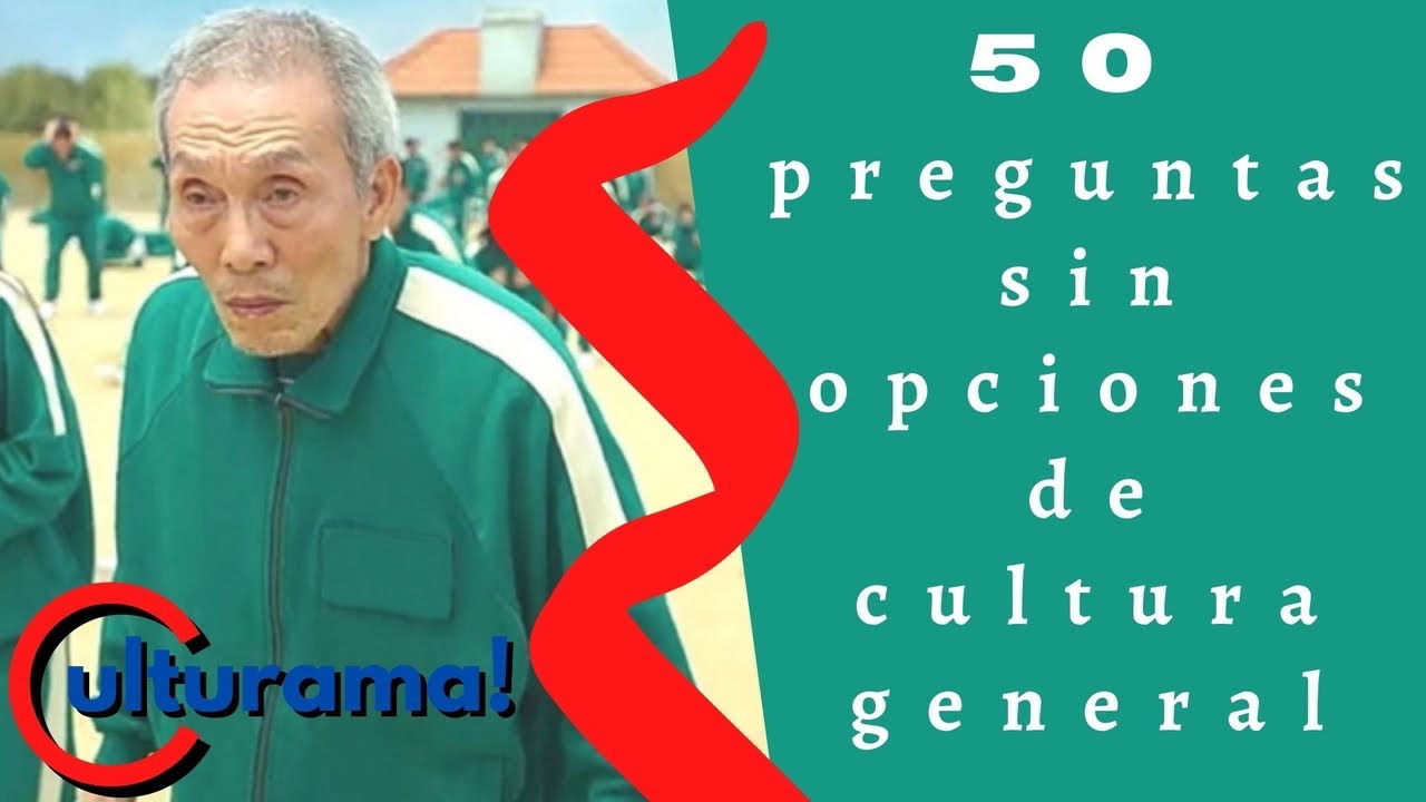 Juego de preguntas y respuestas sin opciones de cultura general con subtítulos.