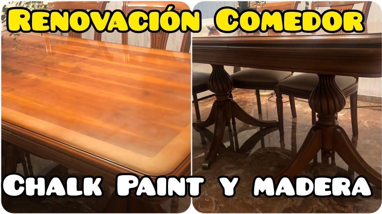 PINTAR mesa de comedor con CHALK PAINT y Cambio de Barniz