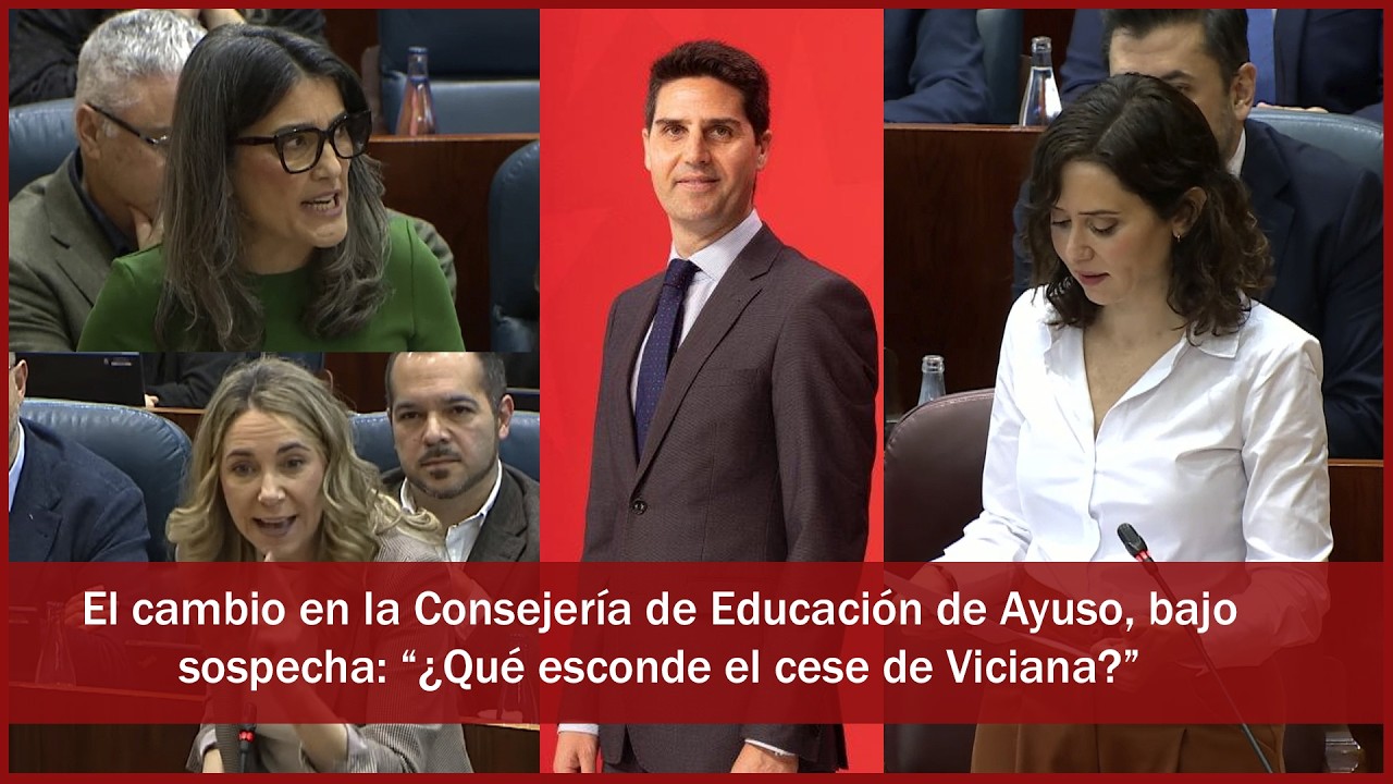 La oposición ponen en duda el cambio de Ayuso en Educación: 