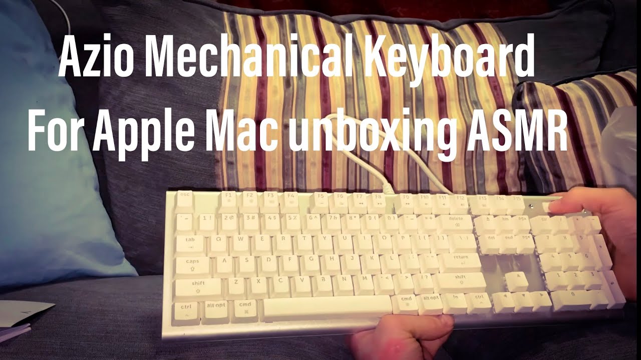 Azio Mechanical Keyboard for apple iMac unboxing | ASMR