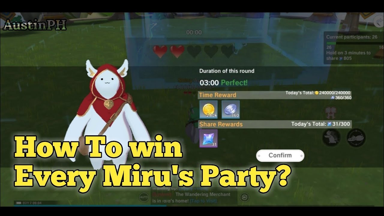 How to Win every Miru's Party | The Legend Of Neverland