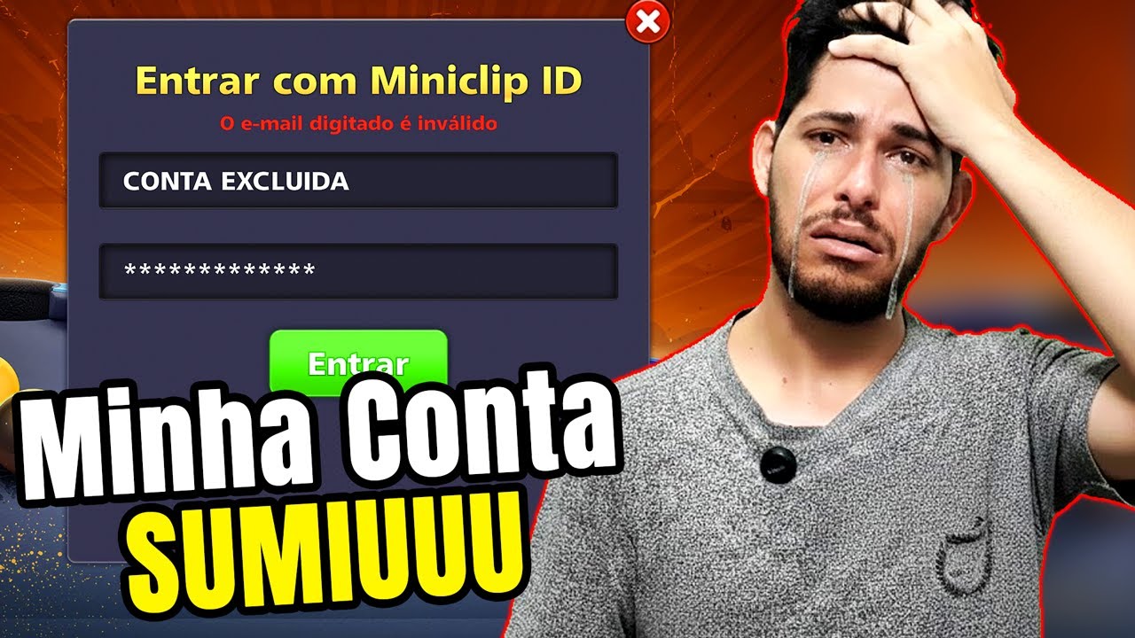 MINHA CONTA FOI EXCLUIDA NO 8 BALL POOL (perdi 4 Contas 😭)