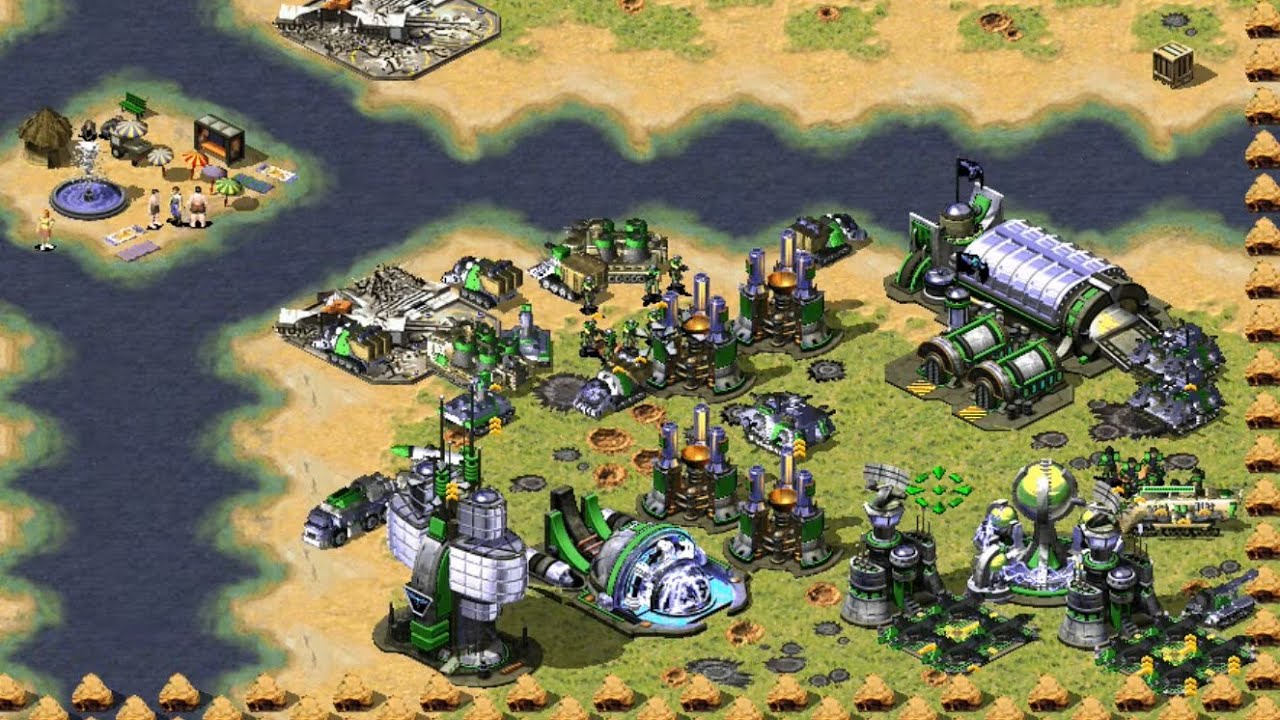 Long Korea 🇰🇷 Game in Funny Big Map 4X online multiplayer Red Alert 2 Gameplay