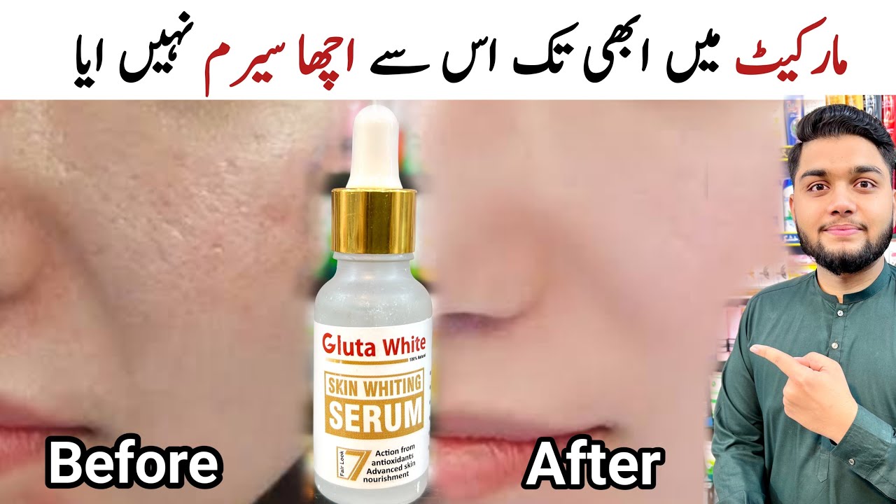 Whitening Face Serum With Glutathione | Gluta White Serum Give Glow & Moisture