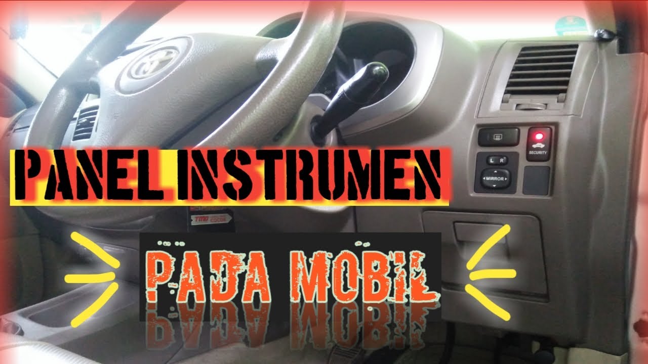 pengenalan panel instrument pada mobil || toyota rush