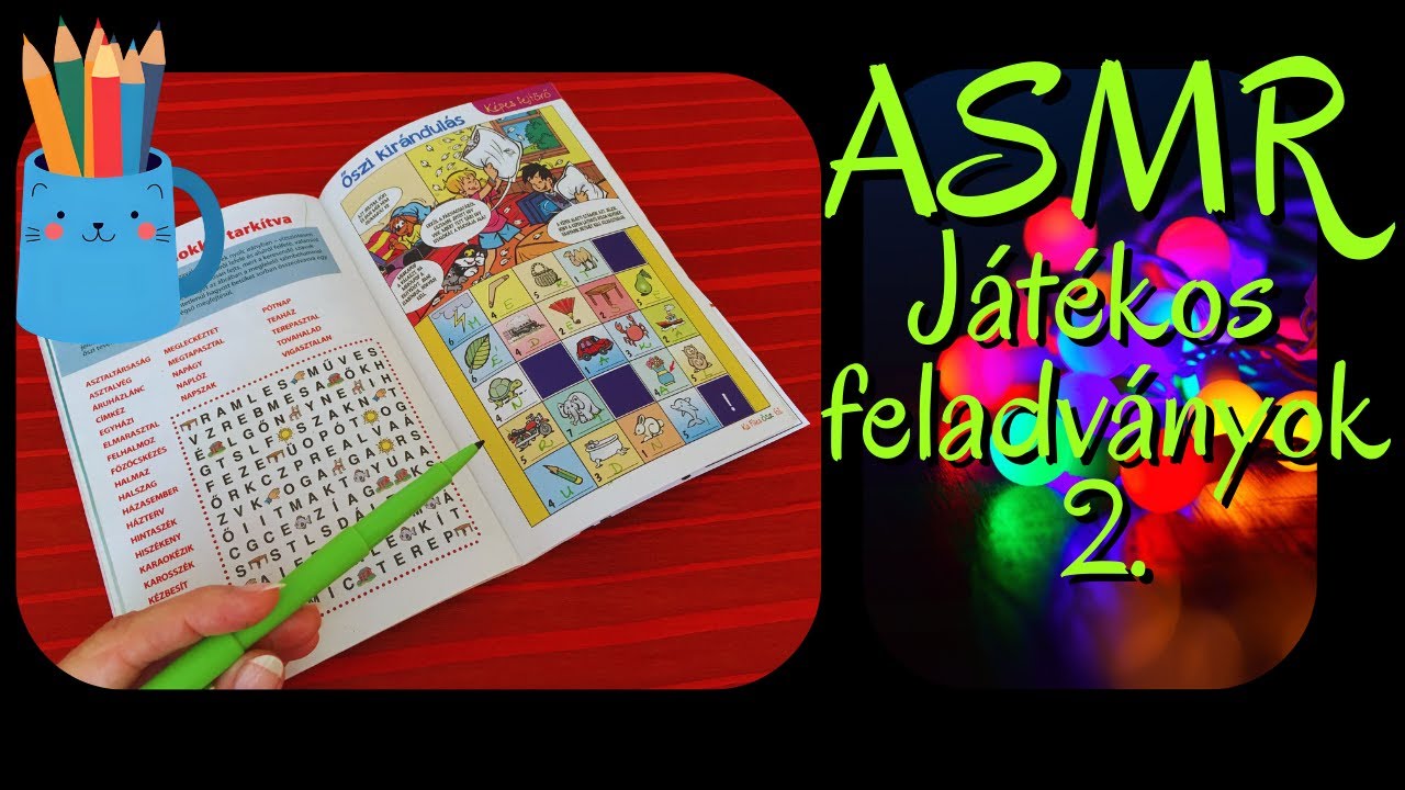 Magyar ASMR - JÁTÉKOS feladványok megfejtése 2. - írás,suttogás📝💝