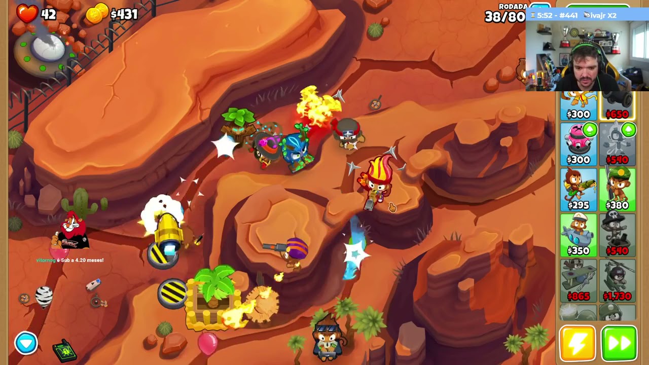 Gaules , LINDINHO, LIMINHA E BT NO BLOONS TD 6 #10