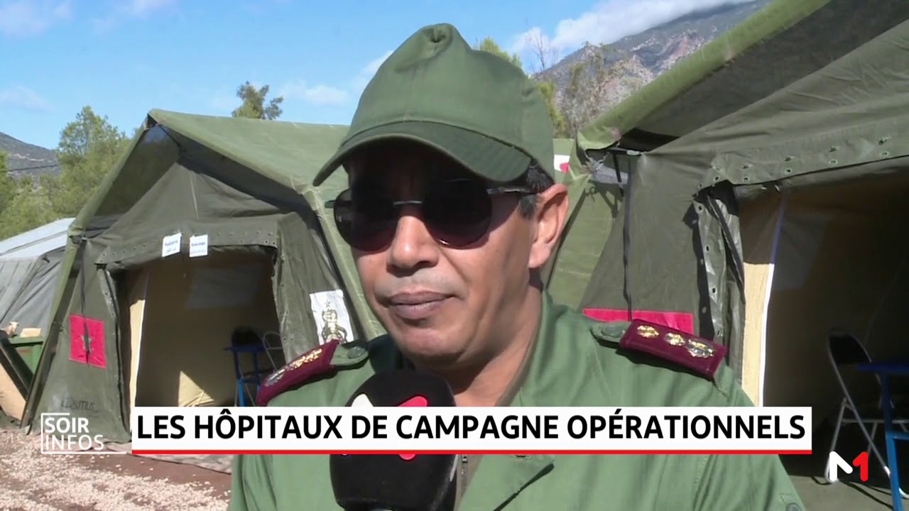 Les hôpitaux de campagne opérationnels