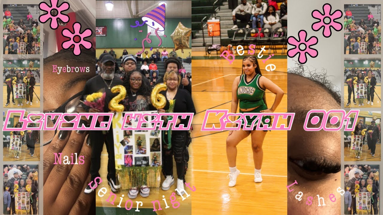 Living with Kiyah ep:001 || nails, eyebrows,senior night, lashes, basketball game, target run 