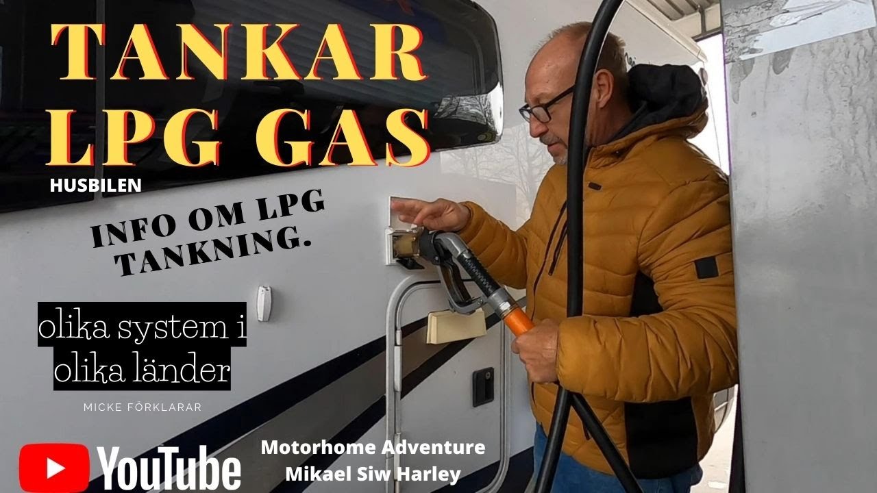Tankar LPG gas i HUSBILEN Spanien/Tyskland
