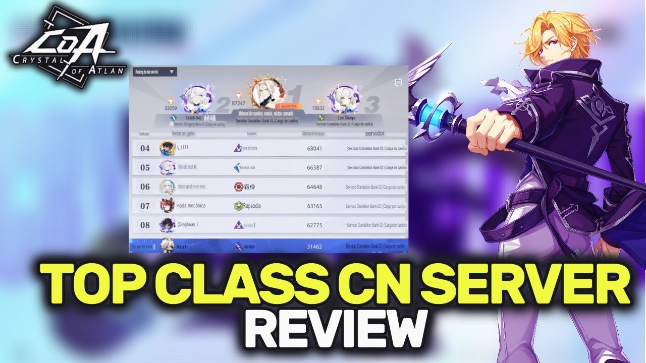 🧐REVIEW ALL CLASS SERVER CN - ANALIZANDO CLASES SERVER CN 👌 | CRYSTAL OF ATLAN