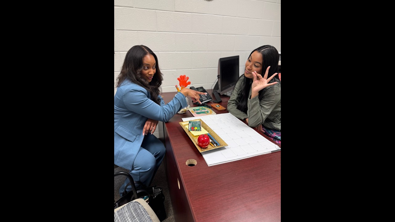 Ms. Johnson tells the counselor about a FINE tenderoni she met!