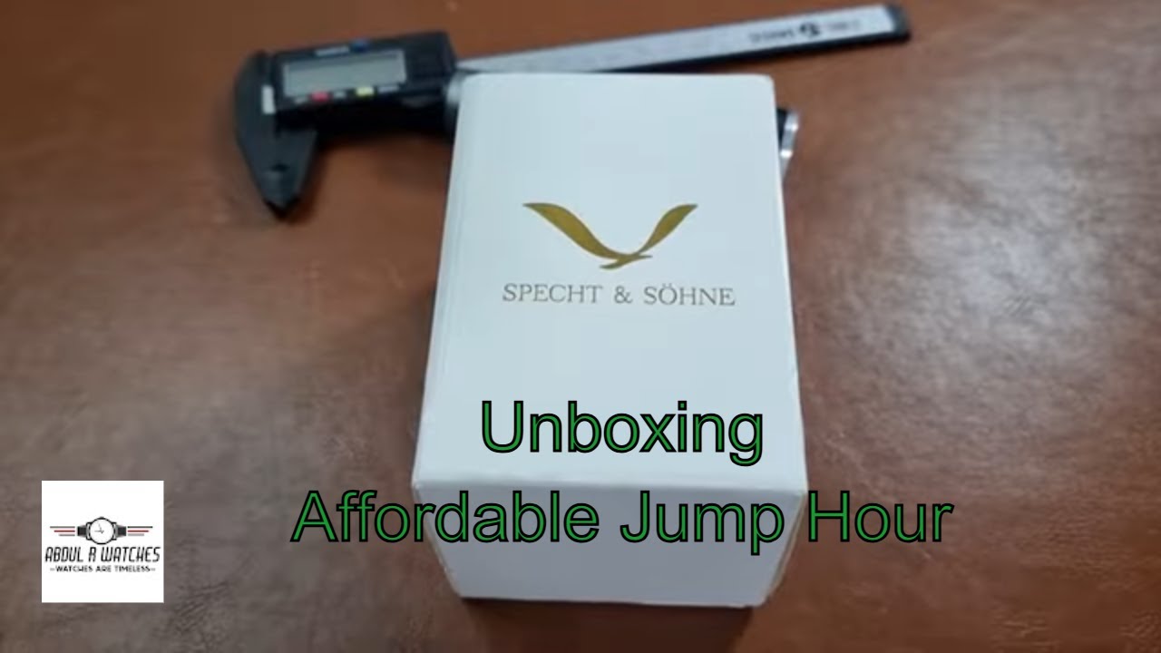Распаковка доступных часов Specht & Söhne Jump Hour