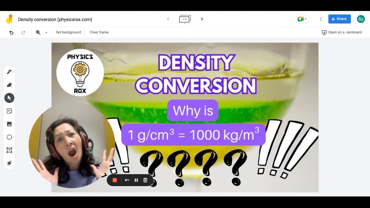 Why is 1g/cm3 = 1000 kg/m3??? Density Conversion [PHYSICS ROX ~ MS HOO EXPLAINS]