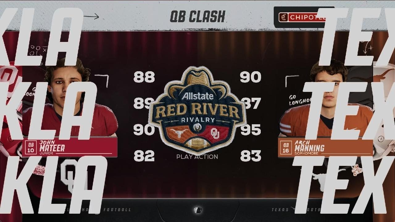 EA SPORTS College Football 26: Oklahoma vs. Texas on Heisman Difficulty 🐂 🟠⚪️🌪️🐴🔴⚪️