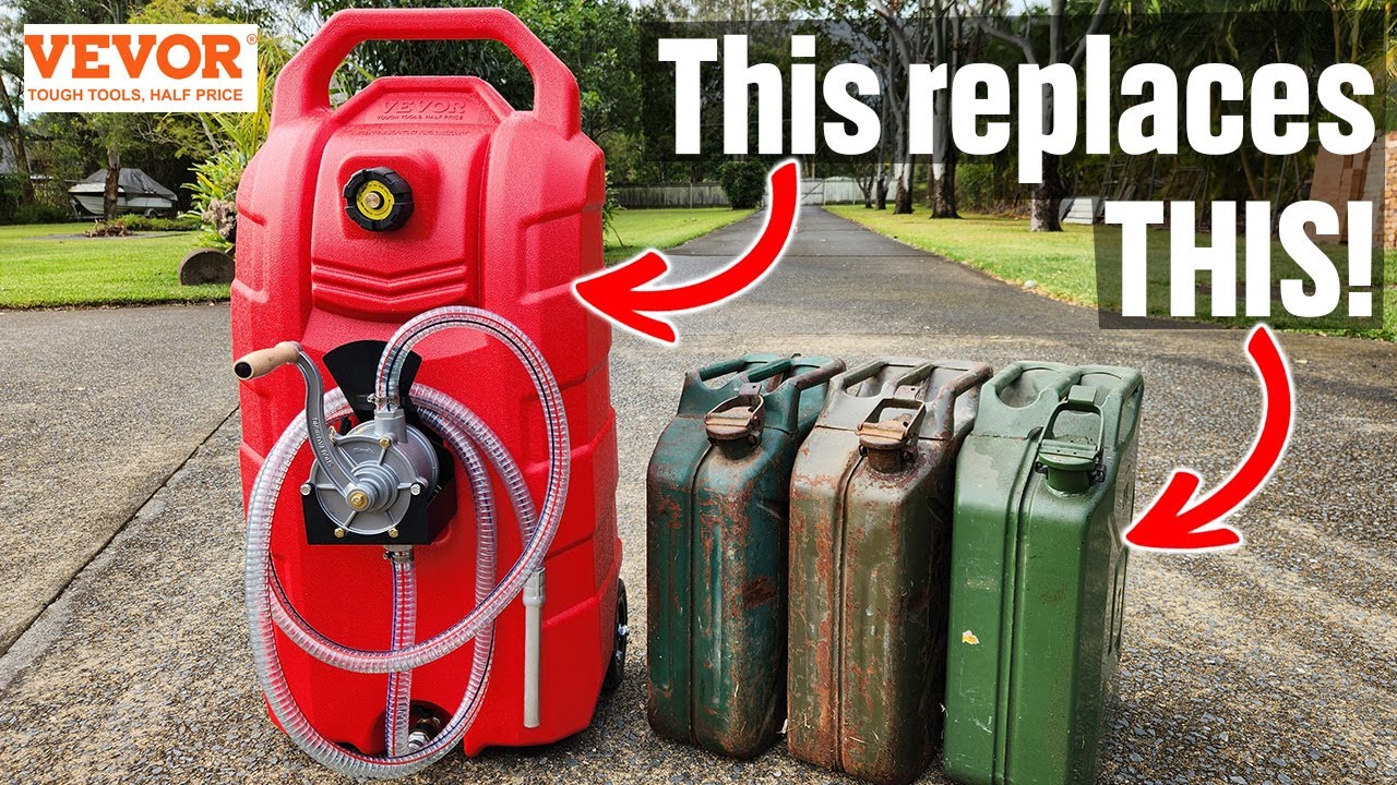 Vevor 60L Fuel Caddy Review: 7.8 L/Min Hand Pump &ndash; Petrol & Diesel Storage