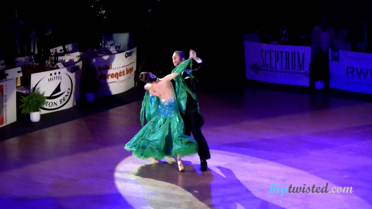 Nikolay Darin - Natalia Sededina, Brno Open 2012, WDSF int. open standard, final - solo slowfox