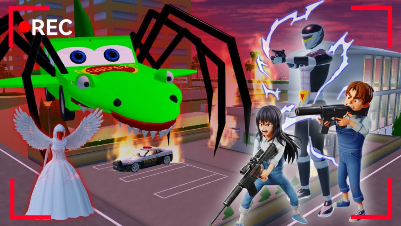 Yuta Mio Panik CCTV Merekam Penampakan Anomali Mcqueen lighting hijau 😱 Sakura School Simulator