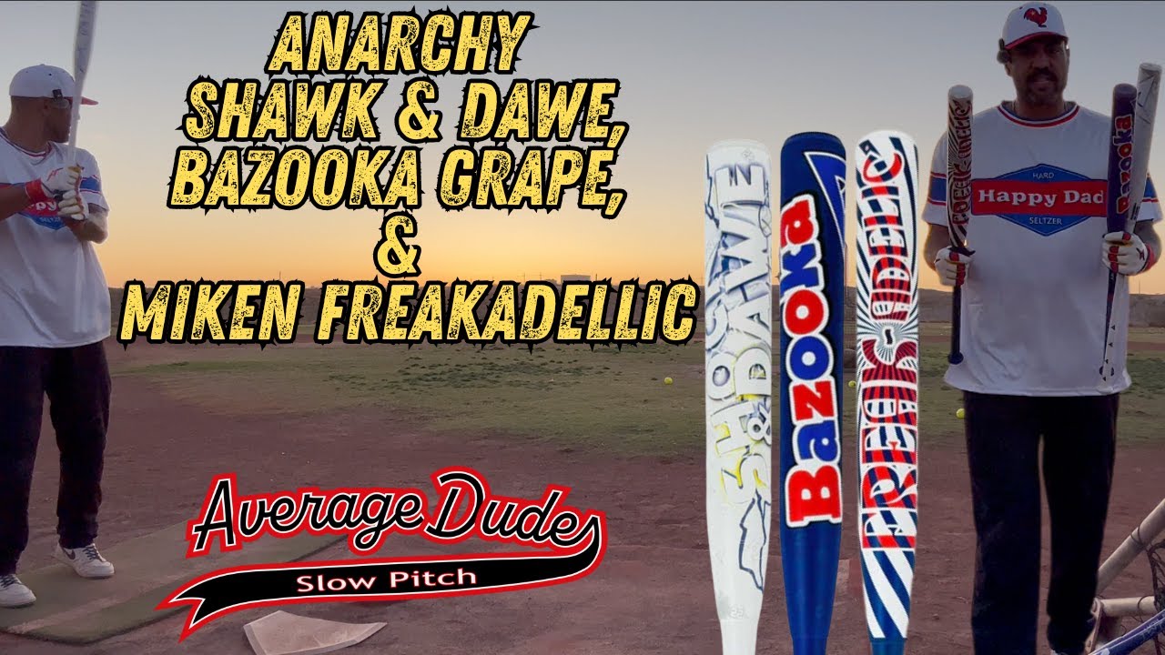 Anarchy Shock & Dawe, Bazooka Grape и Miken Freakadelic | Обзор игры Slowpitch Bat в США/ASA