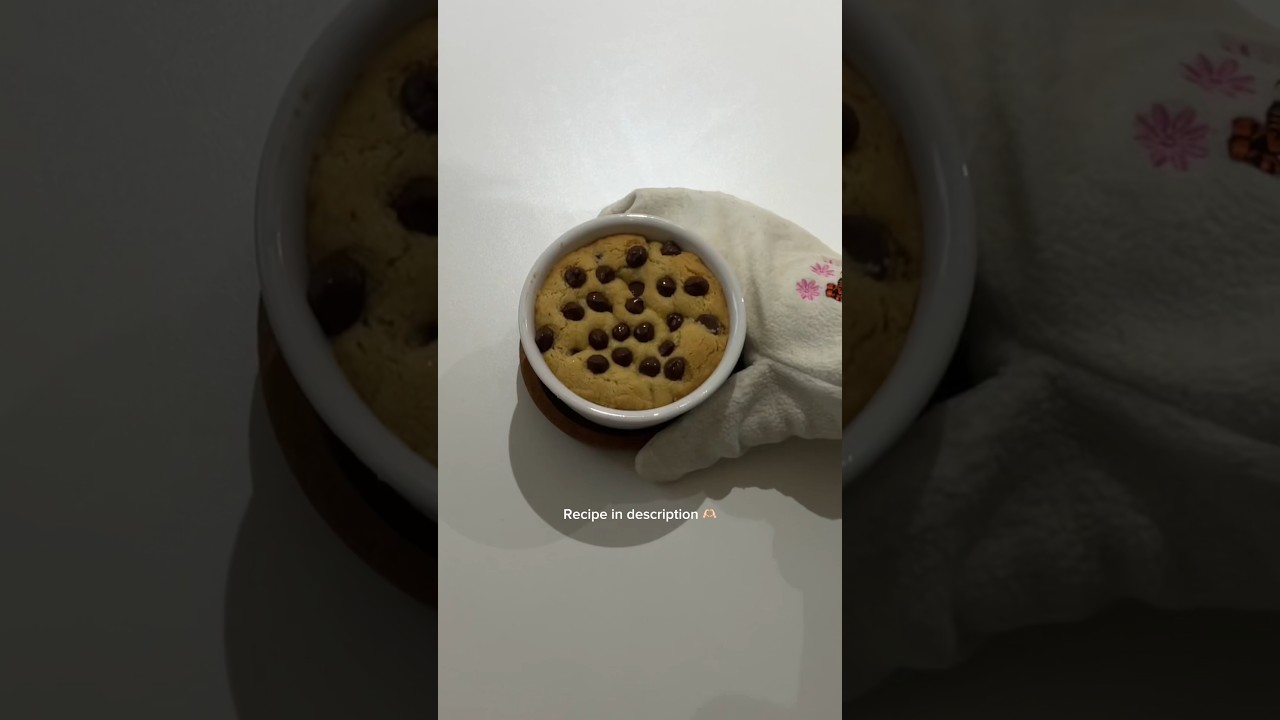 Single serve cookie cup #cookie #baking