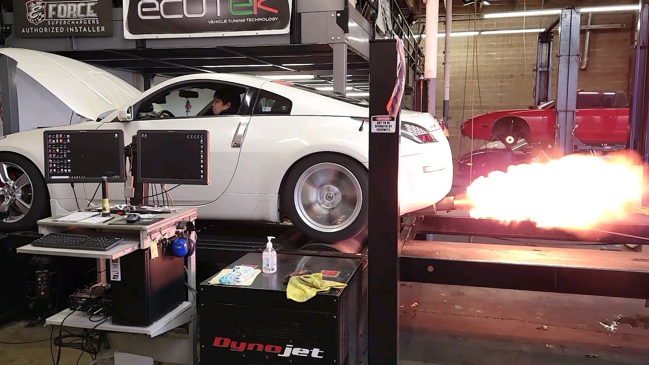 350z gets uprev dyno tune by drift office