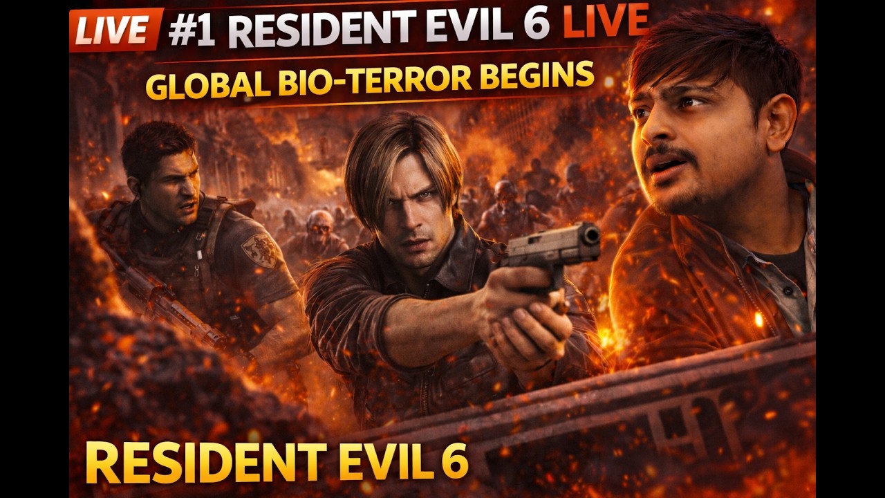 RESIDENT EVIL 6 LIVE 🔴 | Global Bio-Terror Begins 😱🔥 Part-1
