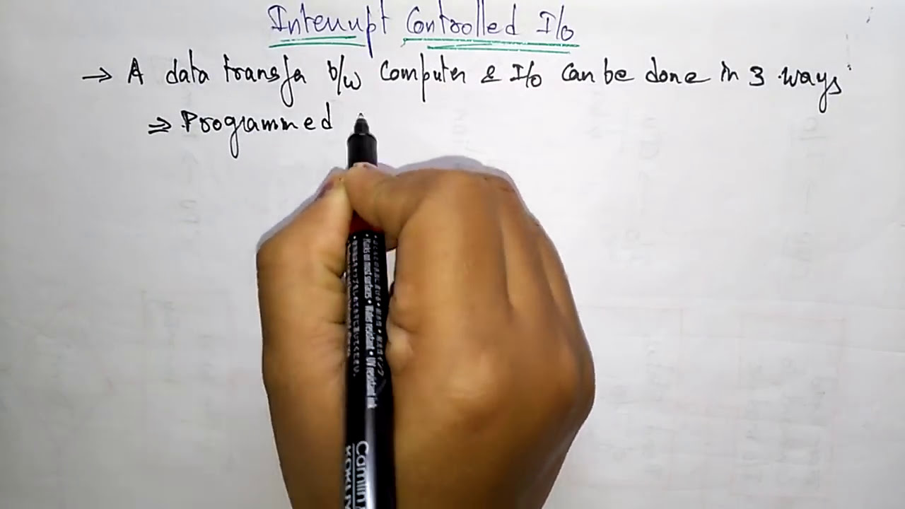 Interrupt controlled i/o in computer organization | COA | Lec-45 | Bhanu Priya