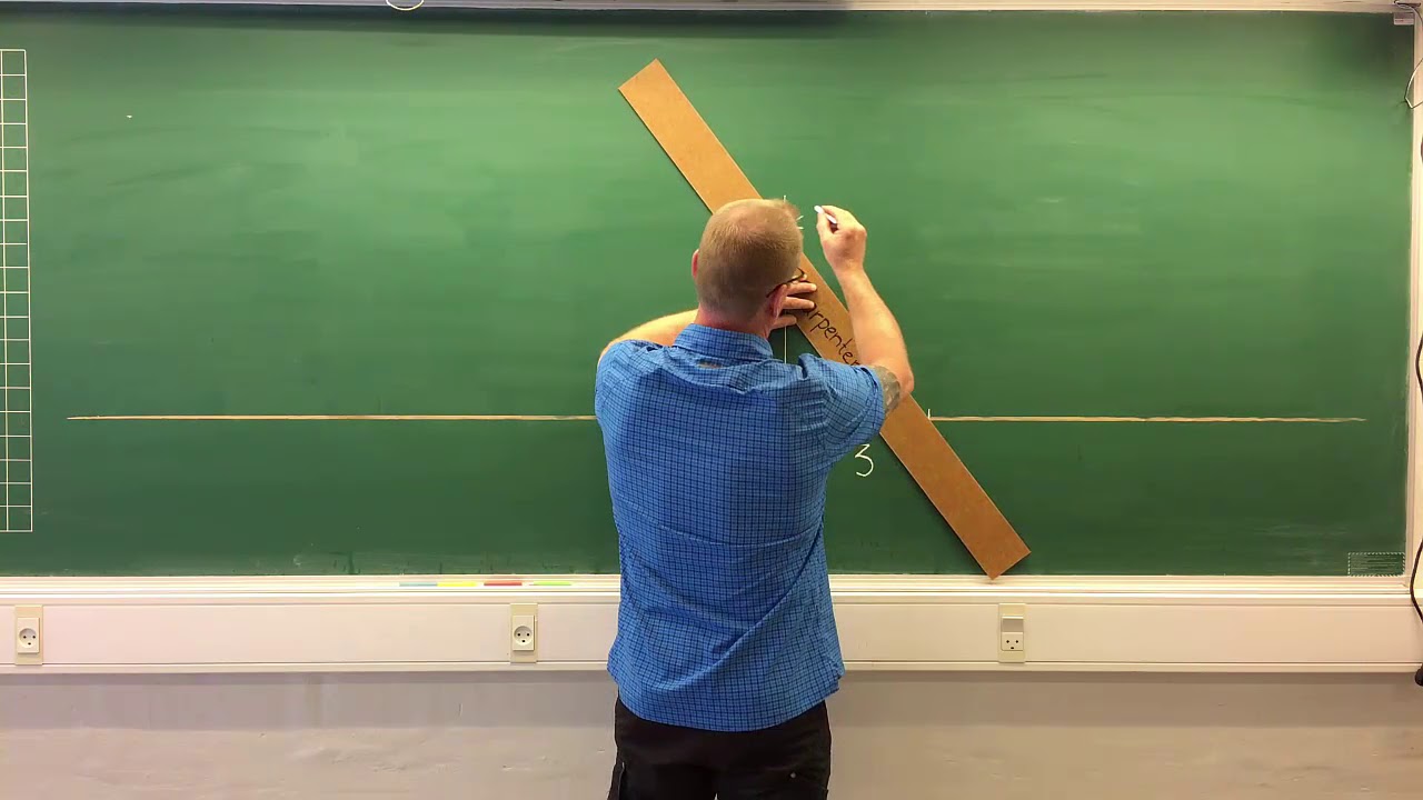 Oprette en vinkel med pythagoras 3-4-5
