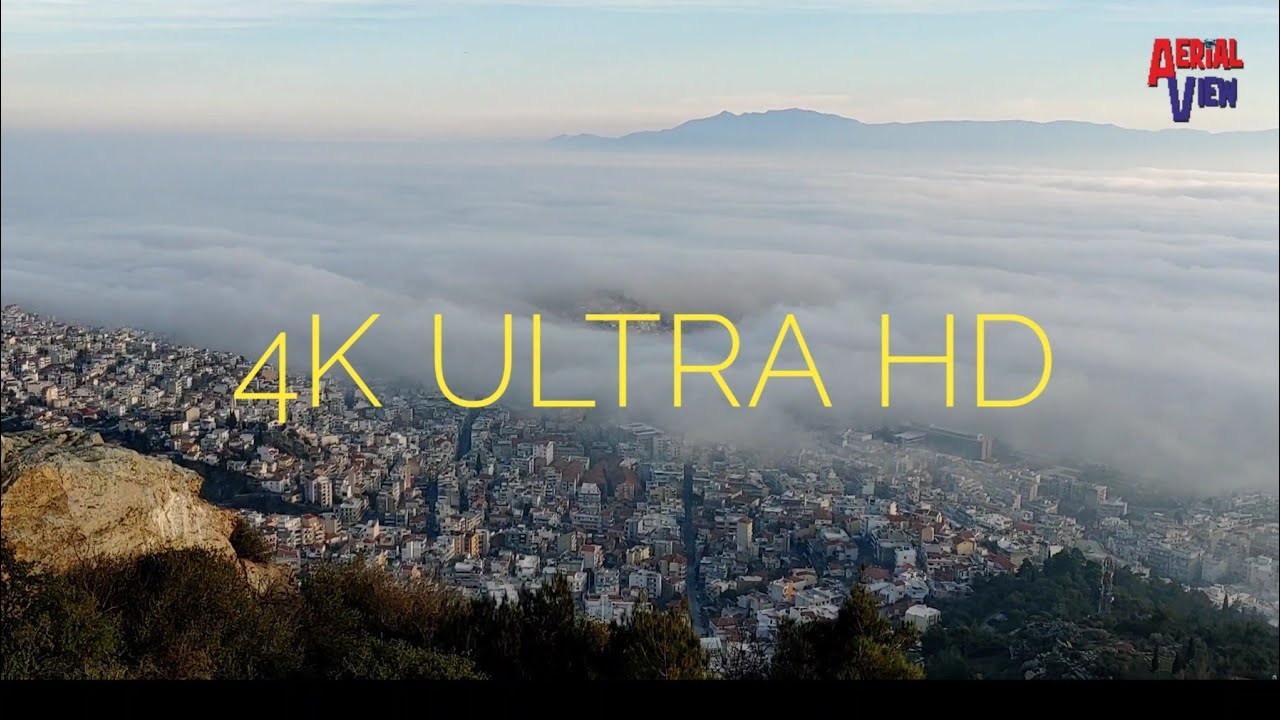 ομίχλη σκέπασε την πόλη της Καβάλας ( 4k ) - Foggy Kavala.
