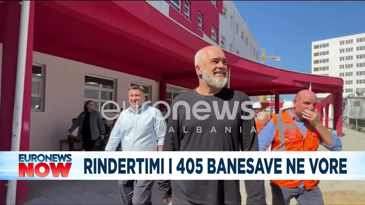 Kryeministri Edi Rama inspekton rindërtimin e 405 apartamenteve në Vorë