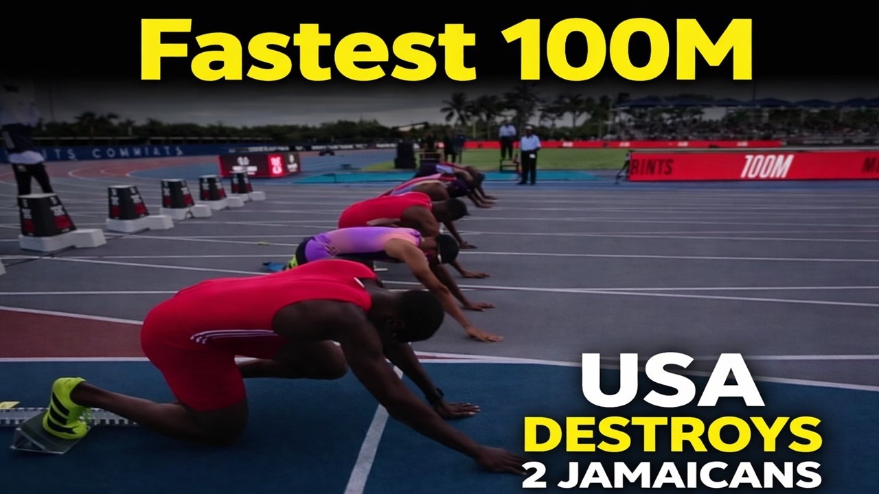 FASTEST 100M USA Star Destroys Two Jamaican Seville & Blake