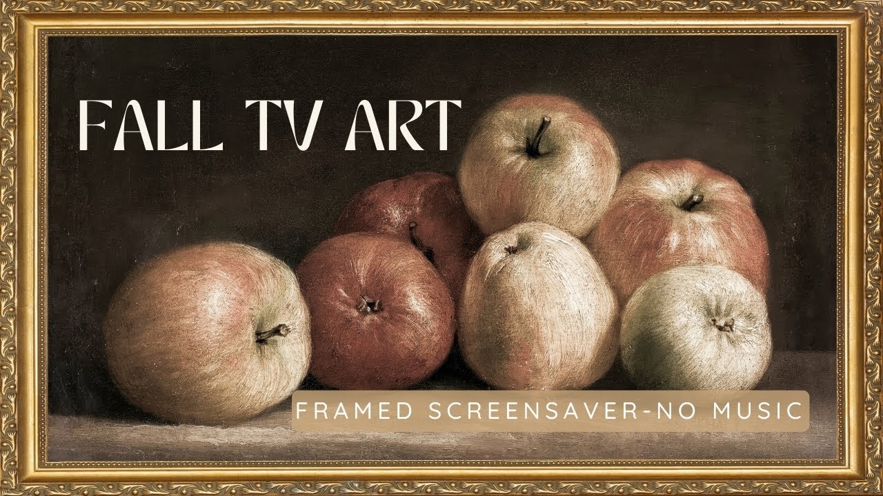 Apple Vintage Painting Frame tv art for fall