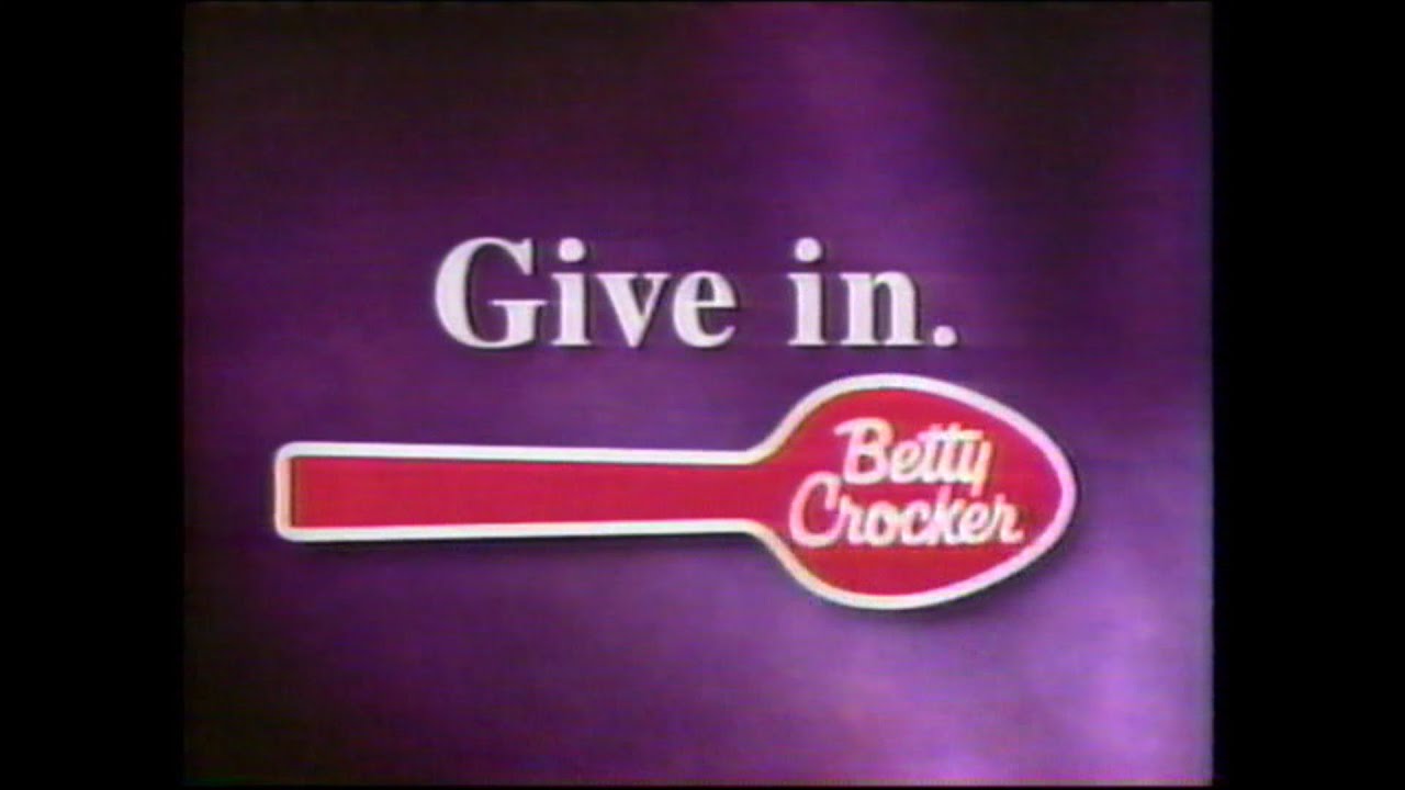Betty Crocker - "Stir'n Bake" (Give in.) (90s TV Commercial) **VHS Recording**