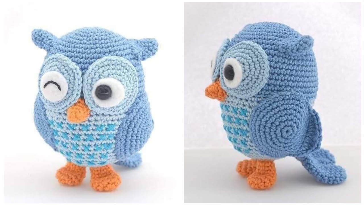 crochet owl, how to make crochet owl, crochet owl amigurumi/@Seven Star Wool