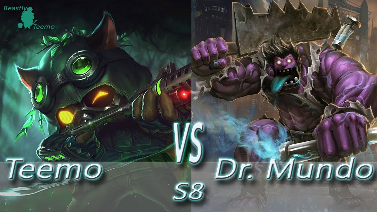 League of Legends - Omega Teemo vs Dr. Mundo - S8 Ranked Gameplay (Season 8)