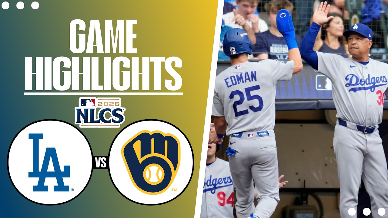 Los Angeles Dodgers vs. Milwaukee Brewers | NLCS Game 2 Highlights (10/12/26)