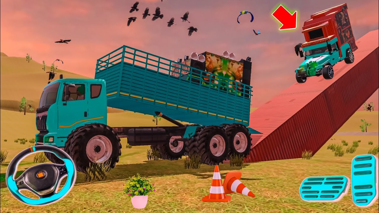 🔴Drive JCB and Uploading 🪨🏗Stone From Dumper🌋 Truck in Game #truck #jcb #tractor #dumper #games
