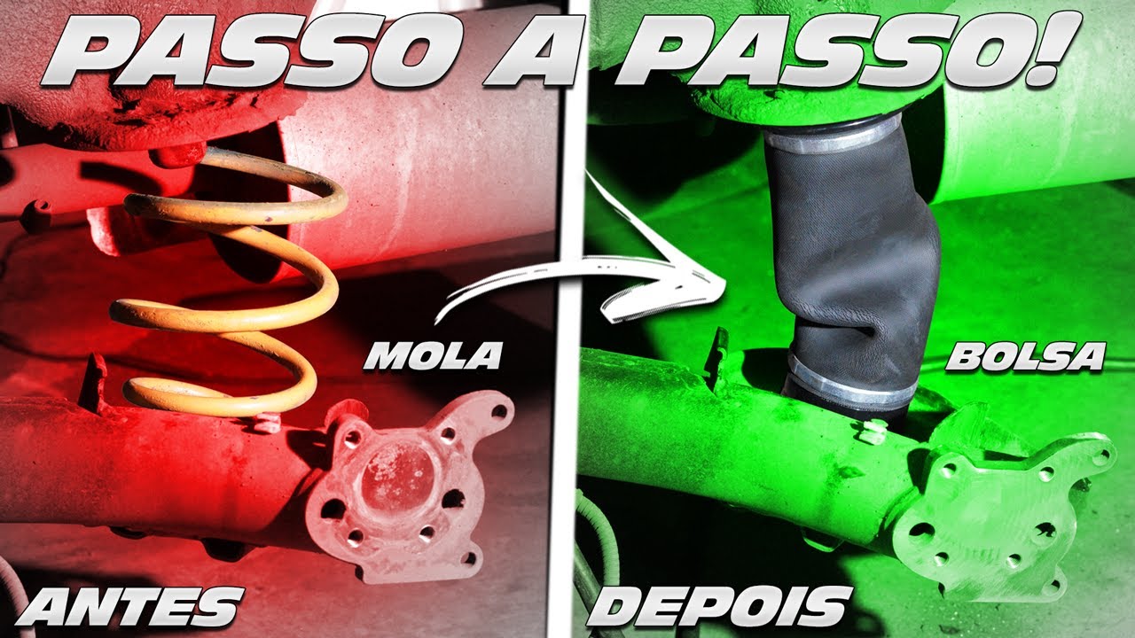 COMO INSTALAR BOLSAS DE AR TRASEIRAS, SUSPENSÃO A AR DA SAVEIRO PASSO A PASSO! EP.74